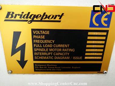 فرز سی ان سی سه محور Bridgeport Vmc 1000 ساخت انگلستان